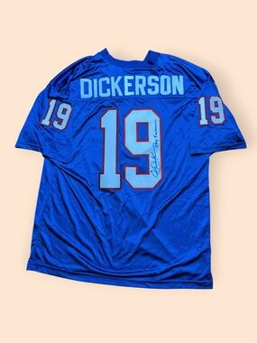 Eric Dickerson Pony Express Autographed Jersey SMU Mustangs